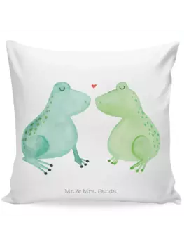 Подушка Mr & Mrs Panda 40x40 Frosch Liebe, белый