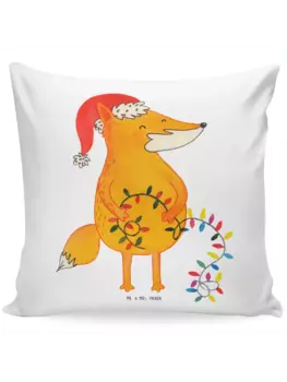 Подушка Mr & Mrs Panda 40x40 Fuchs Weihnachten, белый