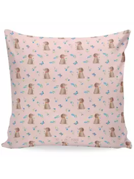 Подушка Mr & Mrs Panda 40x40 Hund Blume, розовый