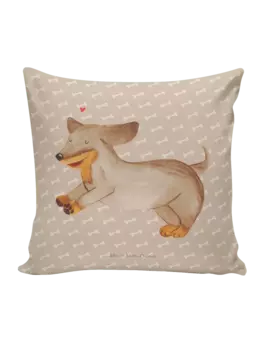 Подушка Mr & Mrs Panda 40x40 Hund Dackel, цвет hundeglck