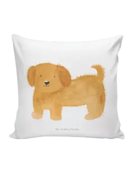 Подушка Mr & Mrs Panda 40x40 Hund Flauschig, белый