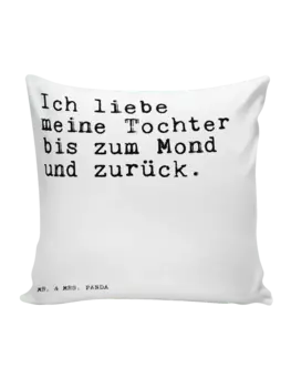 Подушка Mr & Mrs Panda 40x40 Ich liebe meine Tochter, белый