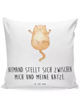 Подушка Mr & Mrs Panda 40x40 Katze Umarmen, белый
