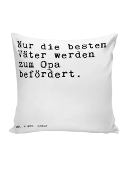 Подушка Mr & Mrs Panda 40x40 Nur die besten Vter, белый