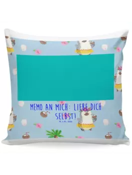 Подушка Mr & Mrs Panda 40x40 Pinguin Kokosnuss, синий