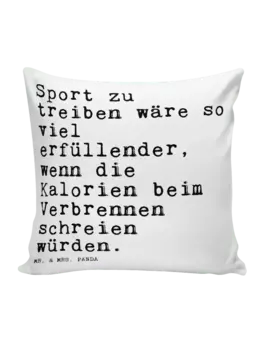 Подушка Mr & Mrs Panda 40x40 Sport zu treiben wre, белый