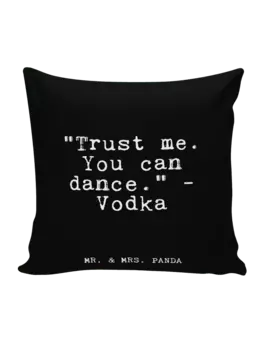 Подушка Mr & Mrs Panda 40x40 Trust me You can, черный