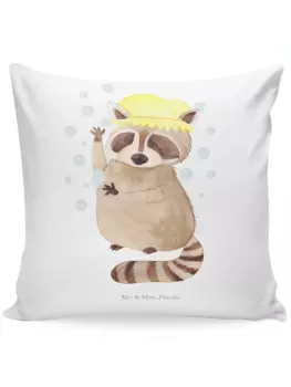Подушка Mr & Mrs Panda 40x40 Waschbr, белый
