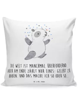 Подушка Mr. & Mrs. Panda, белый