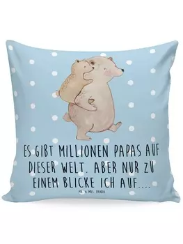 Подушка Mr. & Mrs. Panda, цвет blau pastell