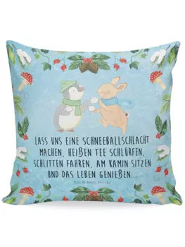 Подушка Mr. & Mrs. Panda, цвет eisblau