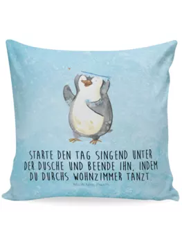 Подушка Mr. & Mrs. Panda, цвет eisblau