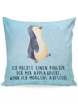 Подушка Mr. & Mrs. Panda, цвет eisblau