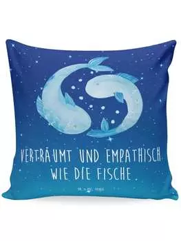 Подушка Mr. & Mrs. Panda, цвет sternenhimmel blau