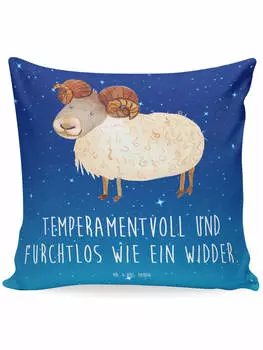 Подушка Mr. & Mrs. Panda, цвет sternenhimmel blau