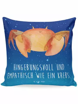 Подушка Mr. & Mrs. Panda, цвет sternenhimmel blau