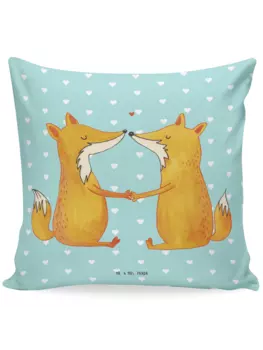 Подушка Mr. & Mrs. Panda, цвет trkis pastell