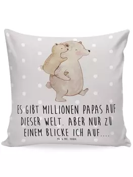 Подушка Mr. & Mrs. Panda, серый пастельный