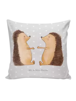 Подушка Mr. & Mrs. Panda, серый пастельный
