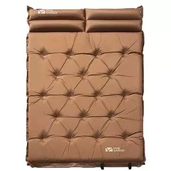 Подушка Mu Gaodi для кемпинга на открытом воздухе, кемпинга, может быть сращена, двойная влагостойкая подушка, автоматическая надувная подушка NX19663002, каштаново-коричневого цвета