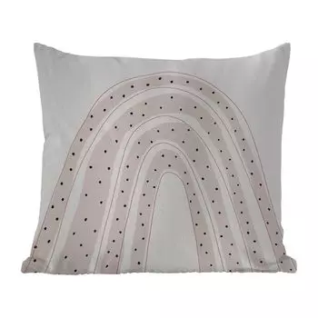 Подушка MuchoWow для улицы - Радуга - В горошек - Пастель - 60x60 см - Устойчивость к атмосферным воздействиям - Подушка для отдыха - Чехлы для подушек - Декоративные чехлы для подушек - Декоративные чехлы для подушек, мультиколор