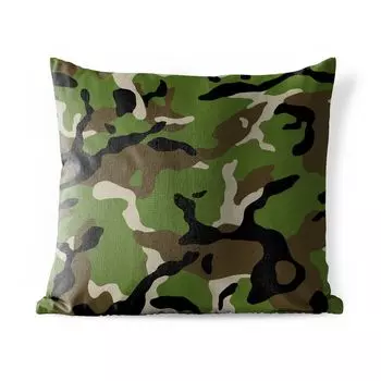 Подушка MuchoWow для улицы - Военный камуфляж - 60x60 см - Устойчивость к атмосферным воздействиям - Подушка для отдыха - Чехлы для подушек - Декоративные чехлы для подушек - Декоративные чехлы для подушек, мультиколор