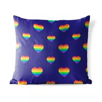 Подушка MuchoWow с рисунком на фиолетовом фоне, мультиколор