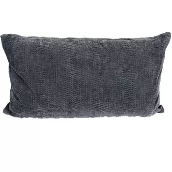 Подушка на диван шенилл 30 х 50 см однотонная на молнии Marabella, серый