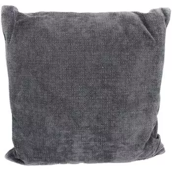 Подушка на диван шенилл 45 х 45 см однотонная на молнии Marabella, серый