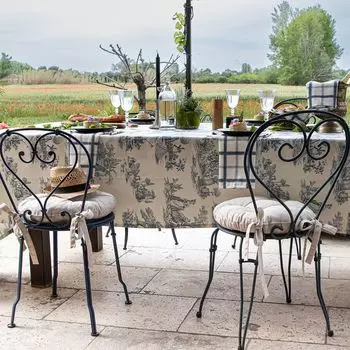 Подушка на кресло Martin с бантиками Dekoria, фиолетовый