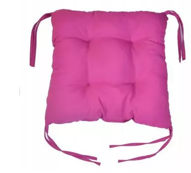 Подушка на кресло, подушка на сиденье 40х40 см с лентами, подушка на сиденье с лентой, подушка на сиденье, подушка на стул, удобная, мягкая, для столовой, кухни Anwicar