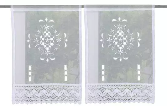 Подушка на обеденный стул ABAKUHAUS Hippo, узор «Бегемот», декоративная водонепроницаемая подушка с ремнями для кухонных сидений, 40 см x 40 см — упаковка из 2 шт., белый коралловый и красный Home-Fashion