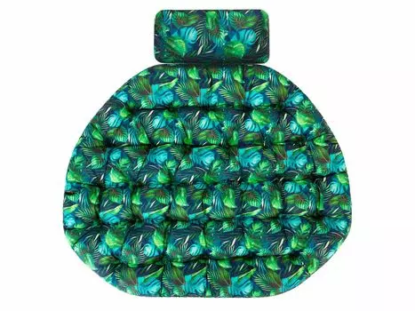 Подушка на подвесное кресло, подушка для подвесных качелей из полиротанга/ротанга, подушка, подвесная корзина, корзина для качелей, подушка для качелей, подушка для спины синего цвета Stanislaw Jurga, синий