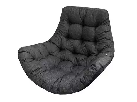 Подушка на подвесное кресло, подушка для подвесных качелей из полиротанга/ротанга, подушка, подвесная корзина, корзина для качелей, подушка для качелей, подушка для спины черного цвета Stanislaw Jurga