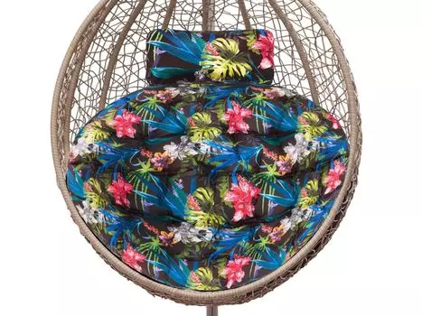 Подушка на подвесное кресло, подушка для подвесных качелей из полиротанга/ротанга, подушка, подвесная корзина, корзина для качелей, подушка на спинку в цвете разноцветных листьев Stanislaw Jurga
