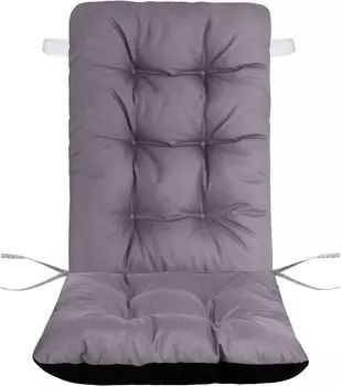 Подушка на садовое кресло SILLA DUO 125x50 см Серый Водонепроницаемая подушка на садовое кресло Подушка сиденья крепится к стулу Наполнитель подушки Силиконовый шарик Domarex
