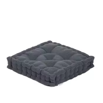 Подушка на сиденье декоративная подушка на стул подушка PARIA антрацит стеганая 40х40 HOMLA, серый