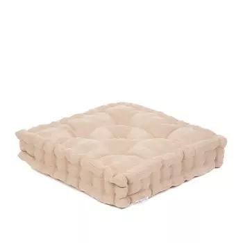 Подушка на сиденье декоративная подушка на стул подушка PARIA бежевый стеганая 40х40 HOMLA