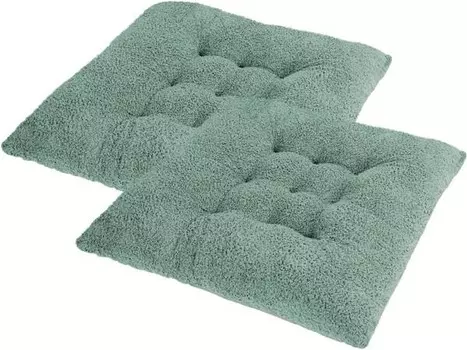 Подушка на сиденье Delindo Lifestyle Plsch 2 шт, 38x6x38 см цвет mint