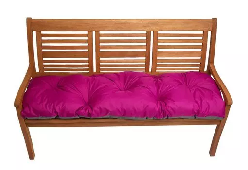 Подушка на сиденье для садовой скамейки 140х50см, напольная подушка, для улицы/в помещении, подушка для скамейки, подушка для садовой скамейки, салатовый Setgarden, розовый