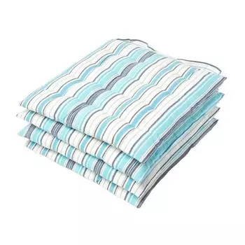 Подушка на сиденье Homescapes New England 4 шт, 40x5x40 см, синий