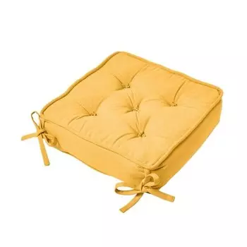 Подушка на сиденье Homescapes Sitzerhhung/Stuhlkissen, 40x10x40 см цвет senfgelb