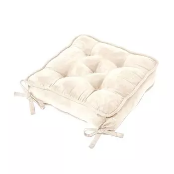 Подушка на сиденье Homescapes Sitzerhhung/Stuhlkissen, 40x10x40 см, кремовый