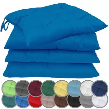 Подушка на сиденье подушка на стул декоративная подушка GARDEN 02 40x40x5 синий бирюзовый NatureMark