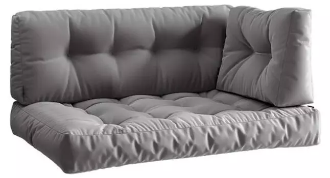 Подушка на сиденье Viccoset Ohio 47237, 120x15x80 см, серый