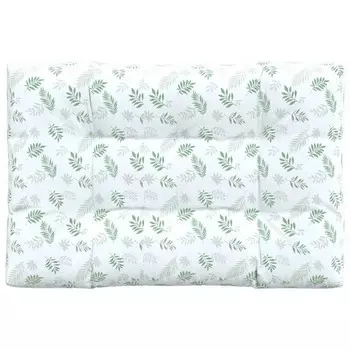 Подушка на сиденье vidaXL 3007234-5, 80x12x120 см, зеленый/белый