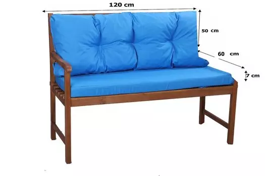 Подушка на скамейку 120 х 60 х 50 темно-синий | Условия банка | подушка для уличной скамейки | Голливудская подушка для качелей | Подушки сидений и спинки | Подушка для сиденья скамья | Сетгарден Setgarden