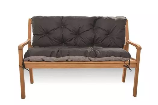 Подушка на скамейку 180x50x50 черный | Подушка для сиденья скамья | Голливудская подушка для качелей | Подушка для садовой скамейки | Подушка сиденья на открытом воздухе | Скамейка с подушкой сиденья Setgarden