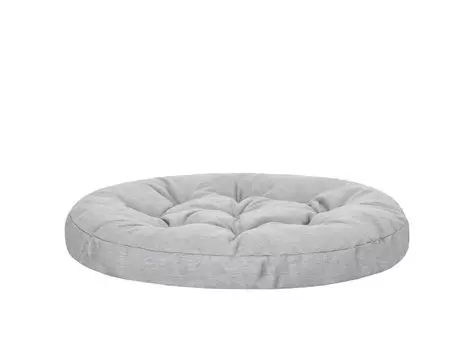 Подушка на скамейку лист узор 150х50х7 см ткань Hobbygarden, белый