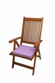 Подушка на стул 40x40x4см серый | Подушка сиденья | садовые подушки на мебель из ратана | подушка для стула на открытом воздухе | Подушка сиденья с высокой спинкой Setgarden, фиолетовый